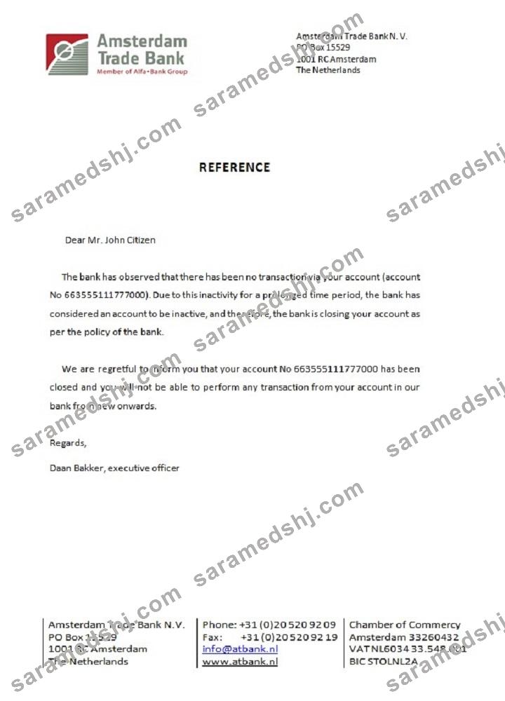 Netherlands_Amsterdam Trade Bank_closure certificate